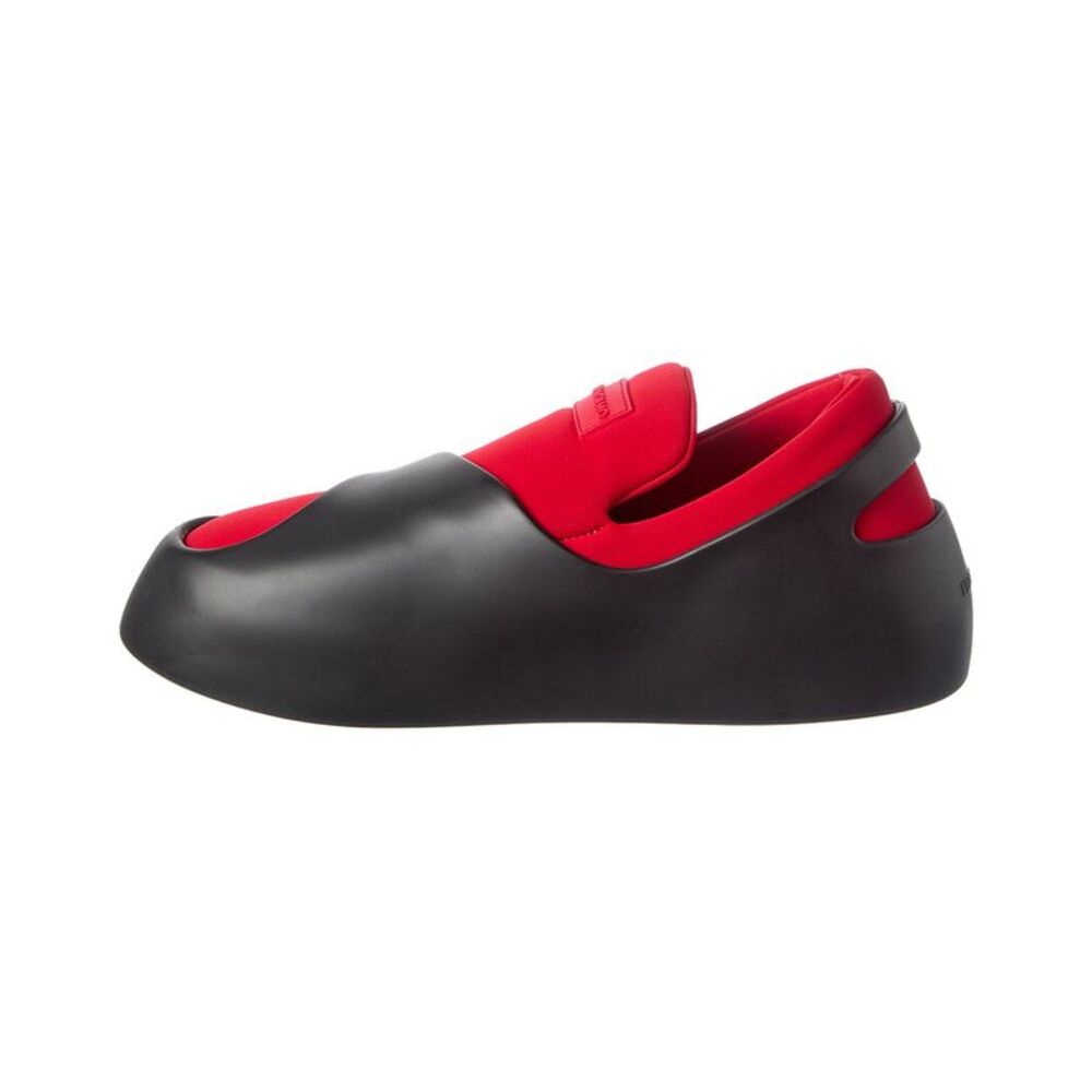 Ferragamo Leather & Canvas Sneaker, Red - Picture 2 of 5